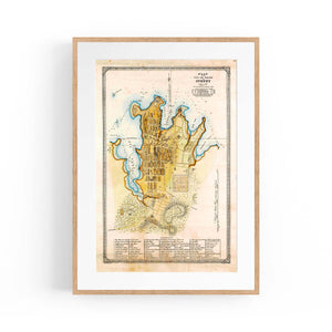Sydney Vintage Map Australian Old Wall Art #4 - The Affordable Art Company