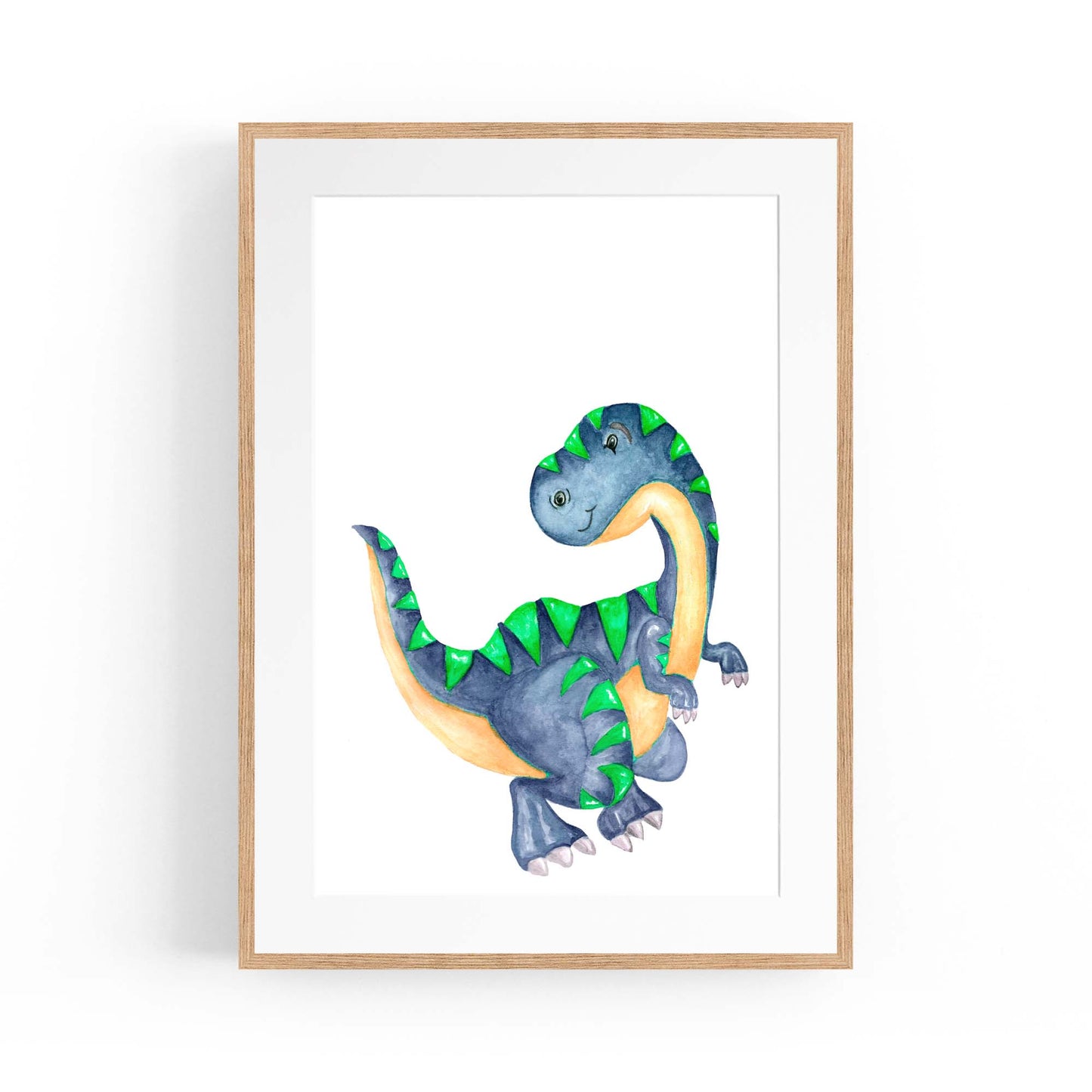 Cute Cartoon Dinosaur Boys Bedroom Wall Art #4 - The Affordable Art Company