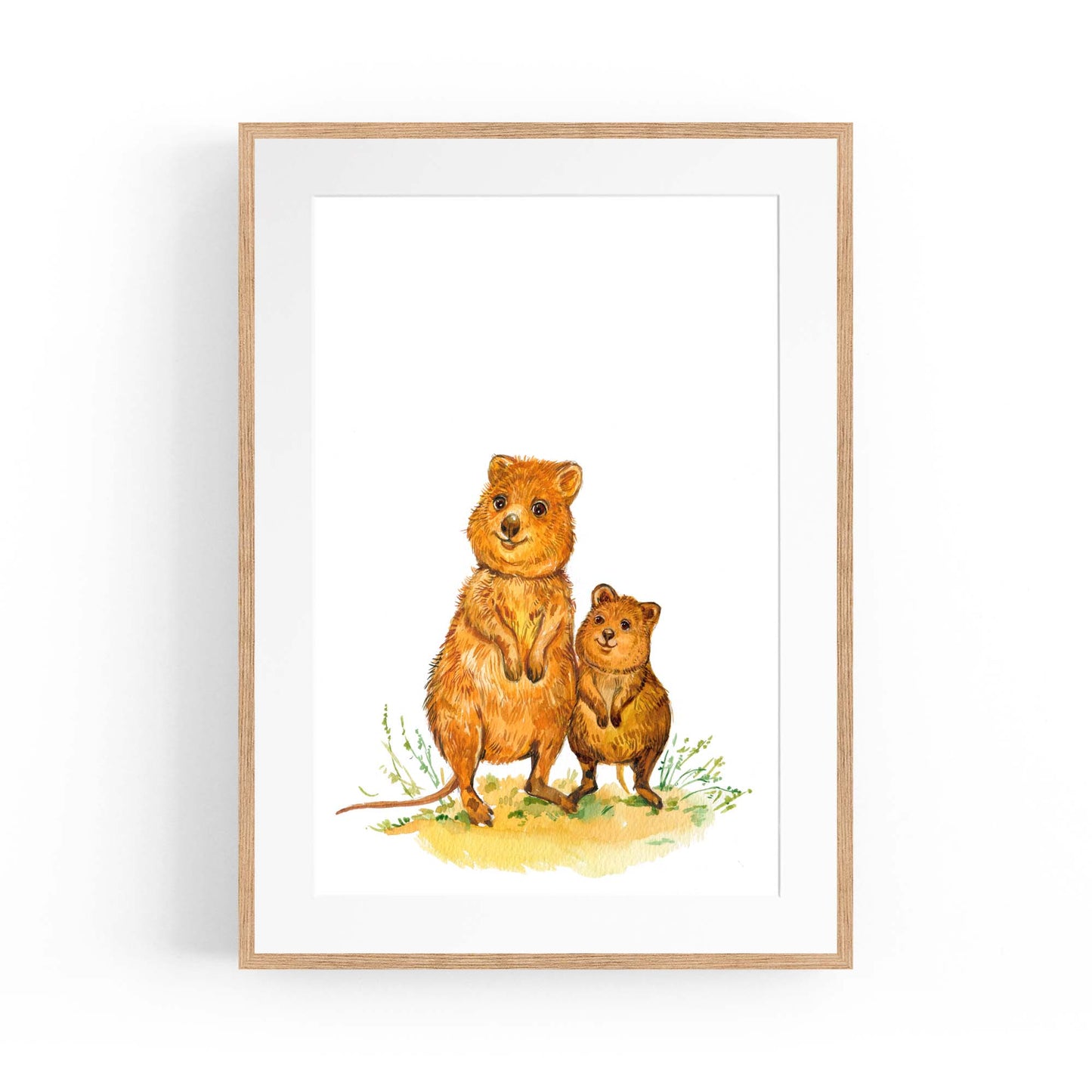 Australian Quokka Painting Animal Nursery Wall Art #2 - The Affordable Art Company