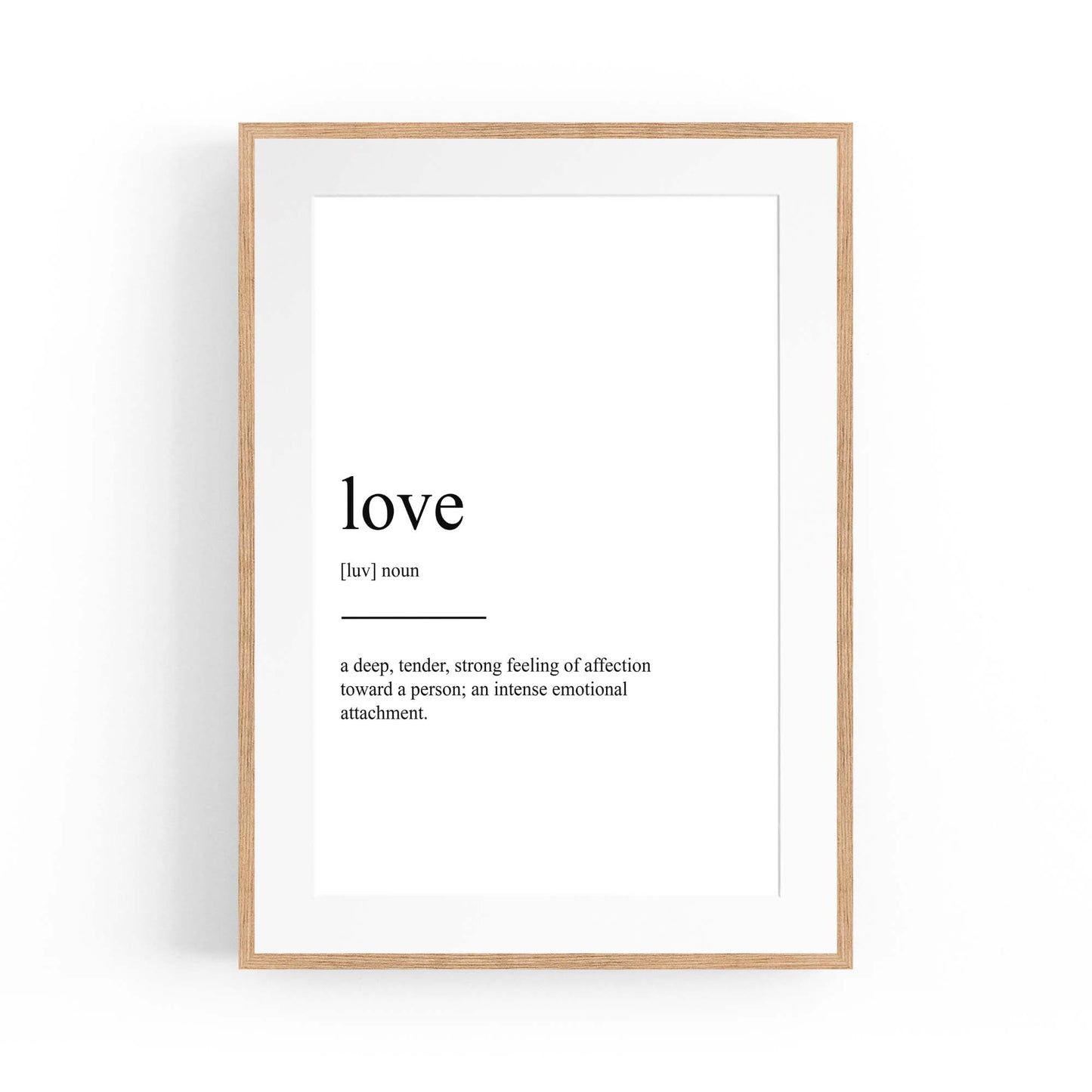 Love Dictionaly Definition Valentines Wall Art - The Affordable Art Company