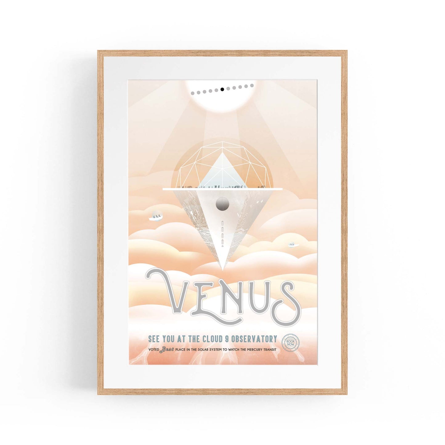 Retro Venus Space NASA Science Planets Wall Art - The Affordable Art Company