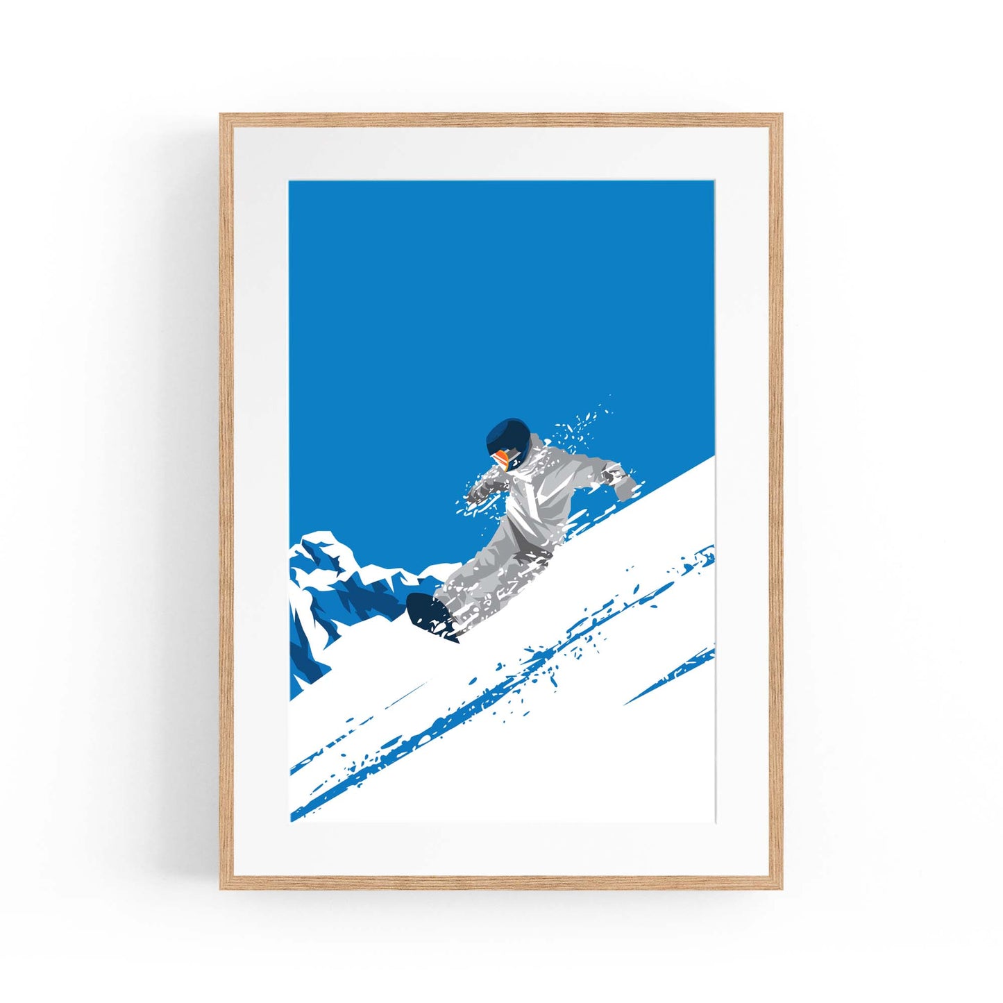 Retro Snowboard Vintage Winter Cabin Wall Art #3 - The Affordable Art Company