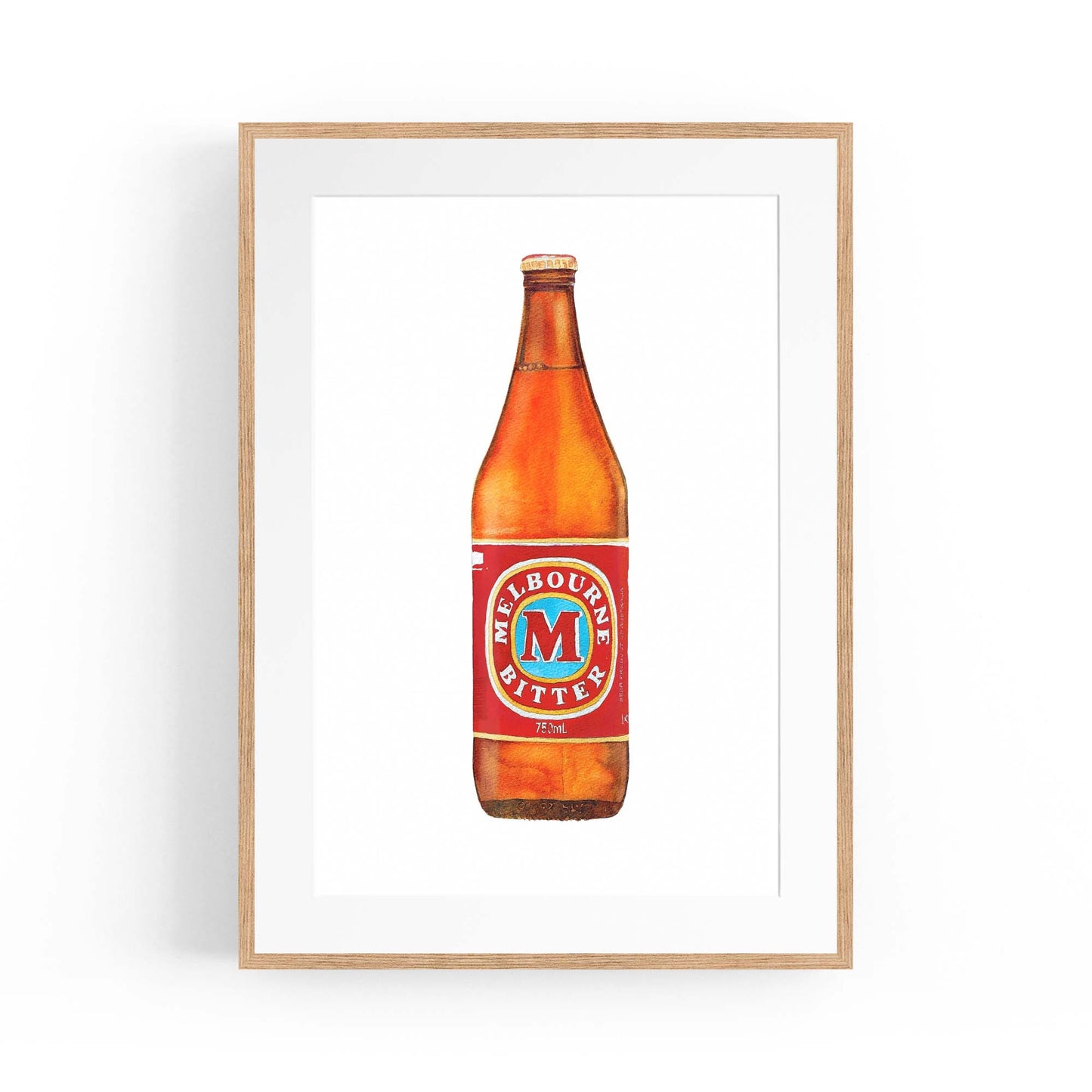 Melbourne Bitter Longneck Painting Wall Art - The Affordable Art Company