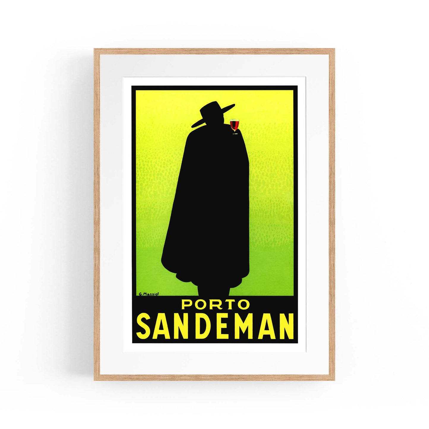 Porto Sandeman Vintage Drinks Advert Wall Art - The Affordable Art Company