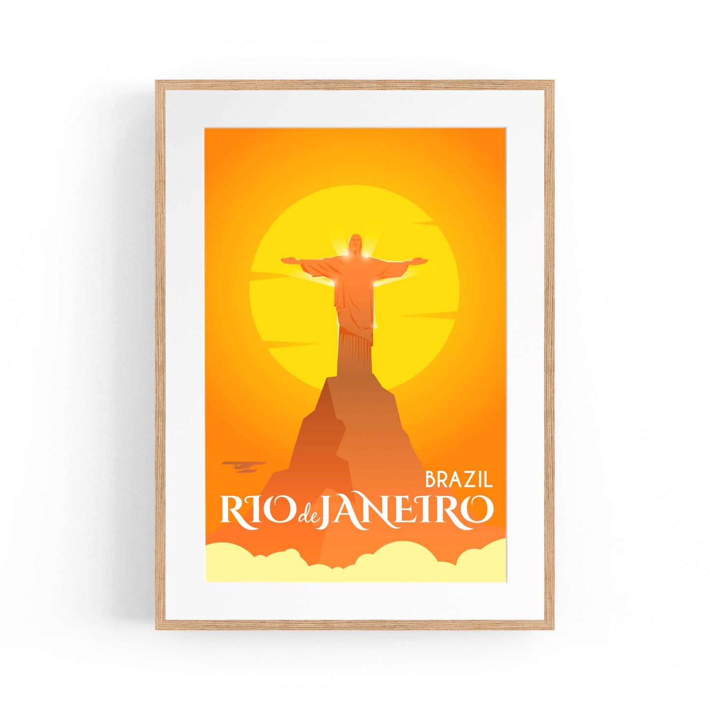 Retro Rio De Janeiro Brazil Vintage Travel Wall Art #2 - The Affordable Art Company