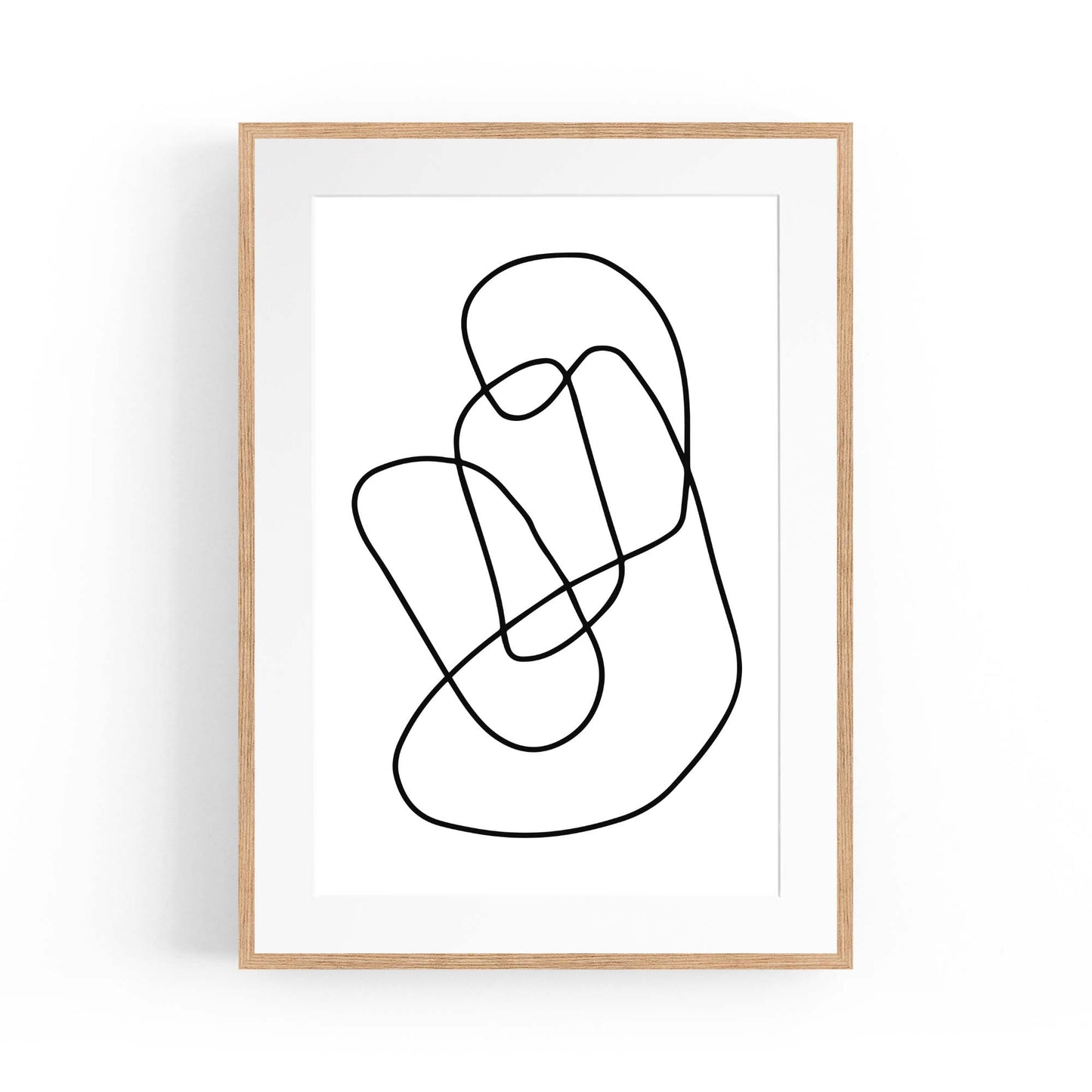 Minimal Abstract Modern Line Artwork Wall Art #1 - The Affordable Art Company