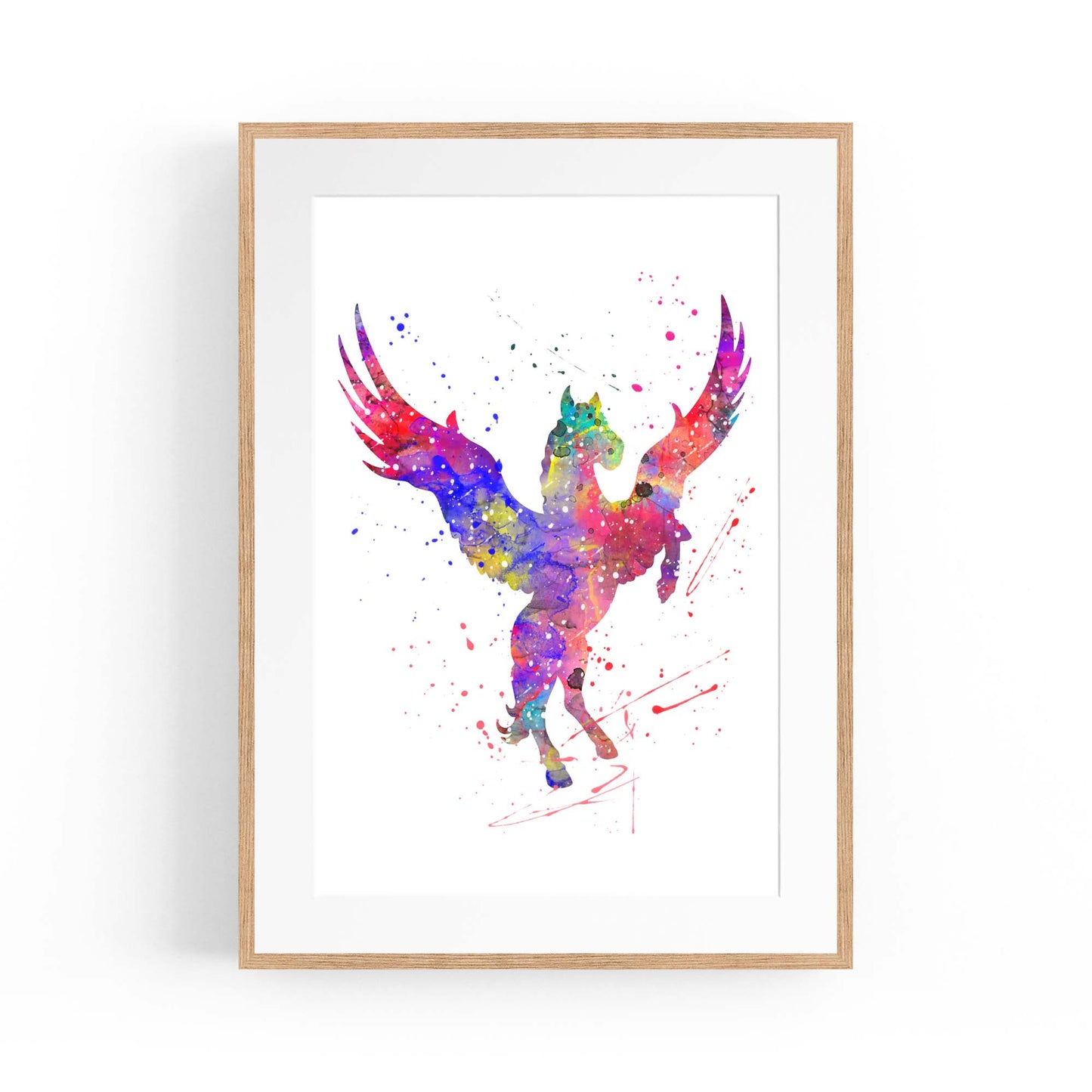 Pegasus Nursery Animal Fantasy Wall Art - The Affordable Art Company