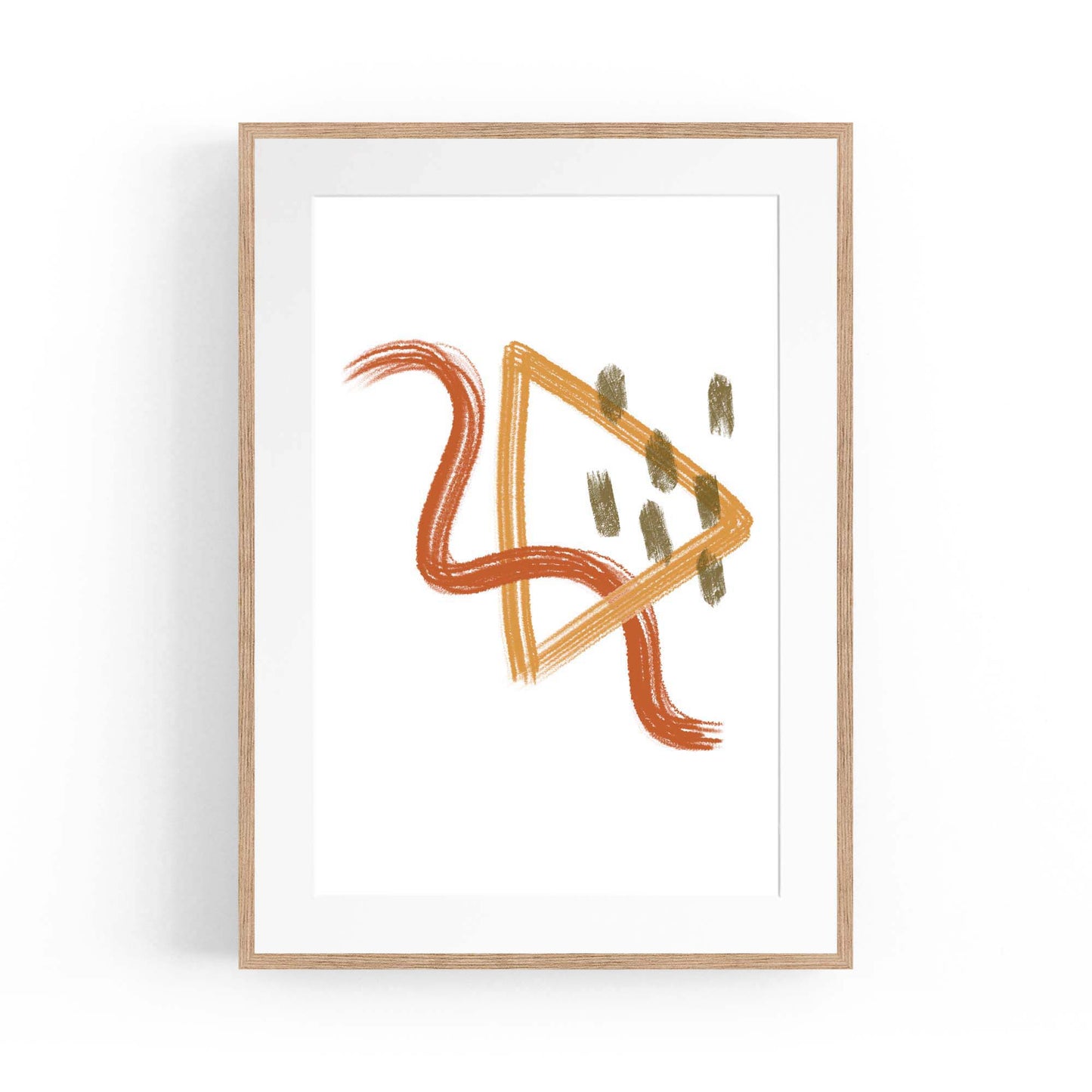 Shaped Abstract Minimal Wall Art - The Affordable Art Company