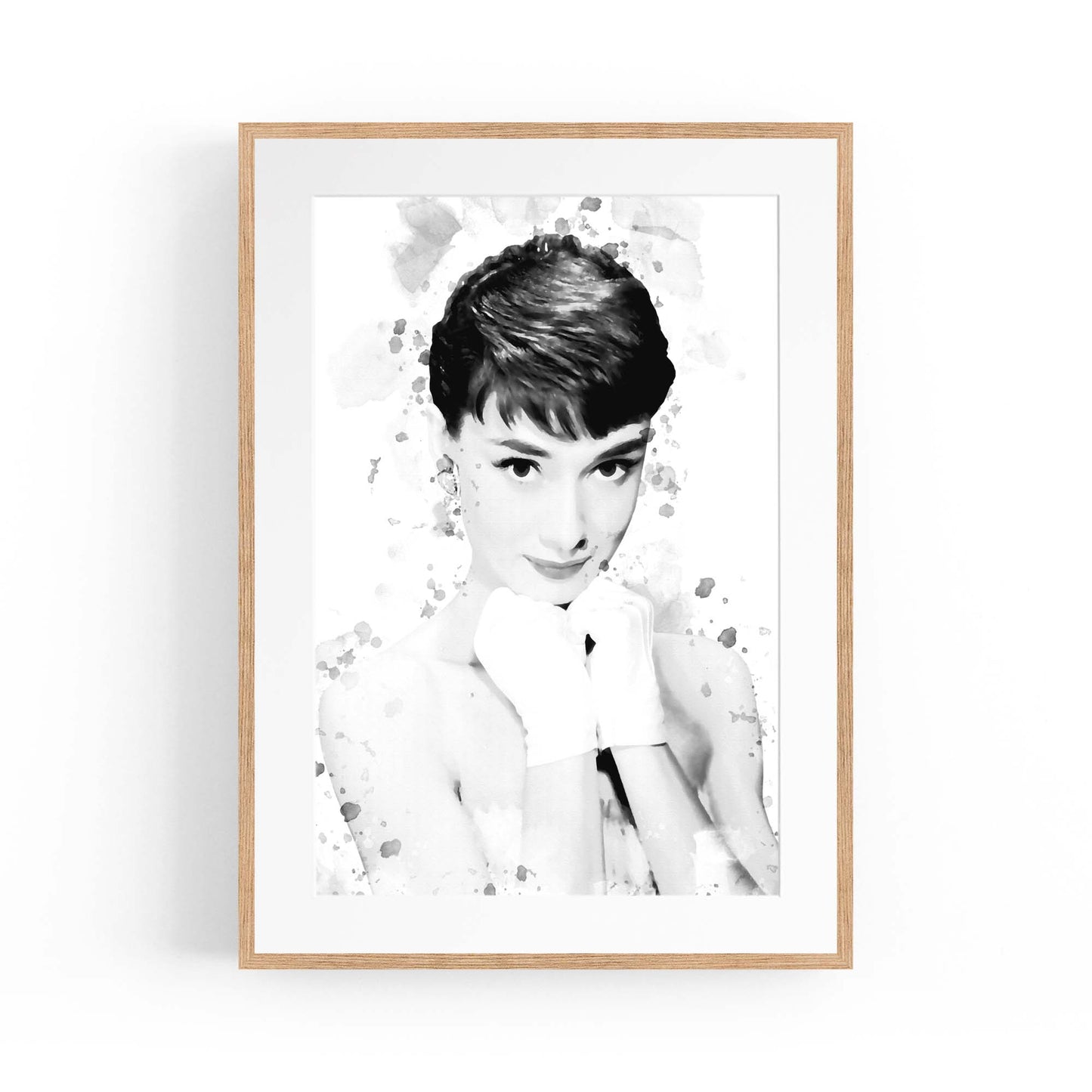 Audrey Hepburn Fashion Minimal Bedroom Wall Art #6 - The Affordable Art Company