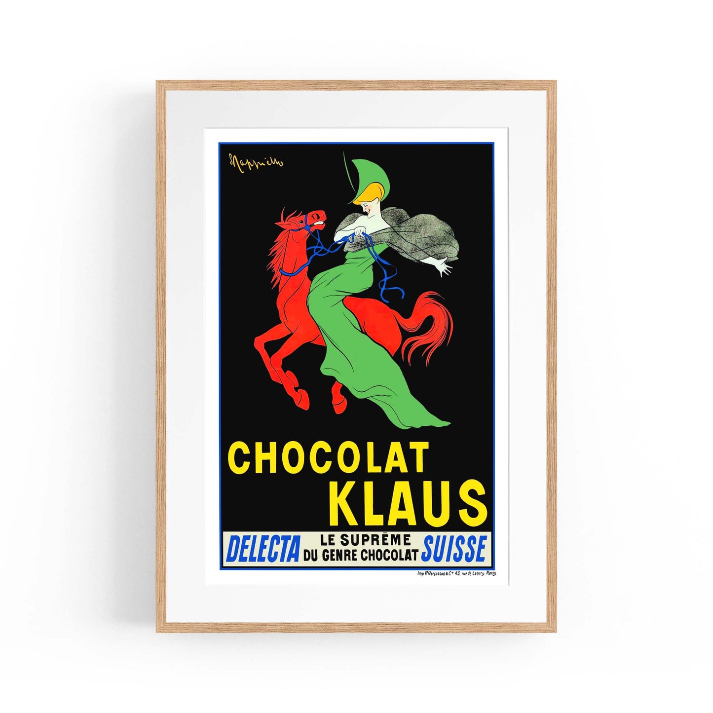 Chocolate Klaus Vintage Food Advert Wall Art - The Affordable Art Company