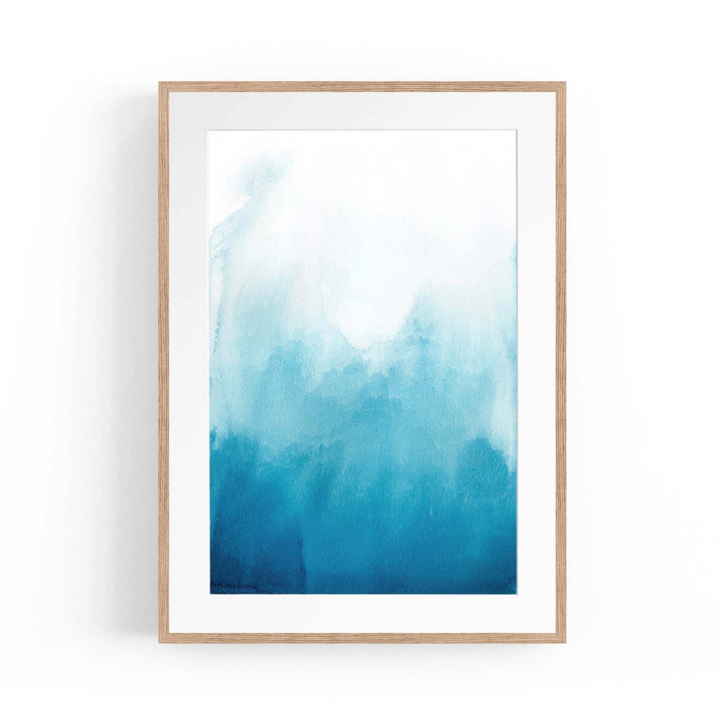 Minimal Blue Painting Abstract Modern Wall Art #11 - The Affordable Art Company