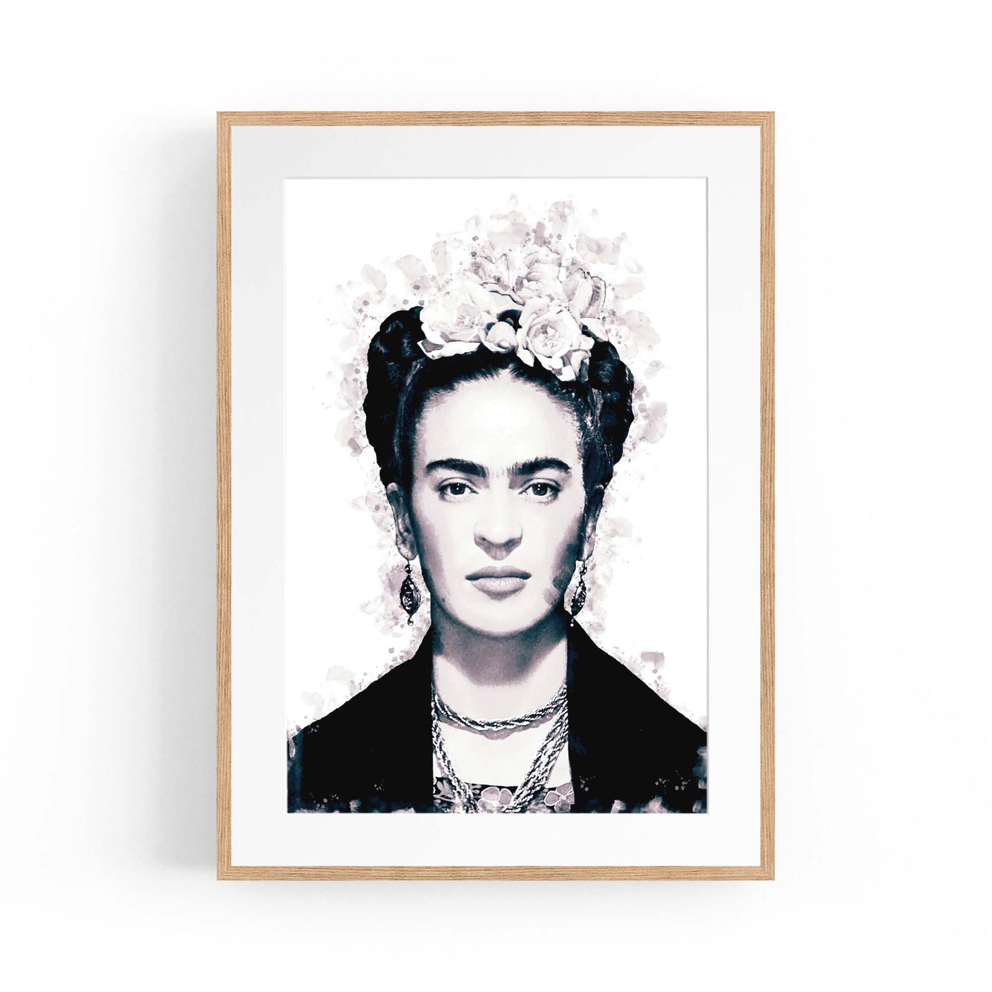 Minimal Frida Kahlo Fashion Girls Bedroom Wall Art - The Affordable Art Company