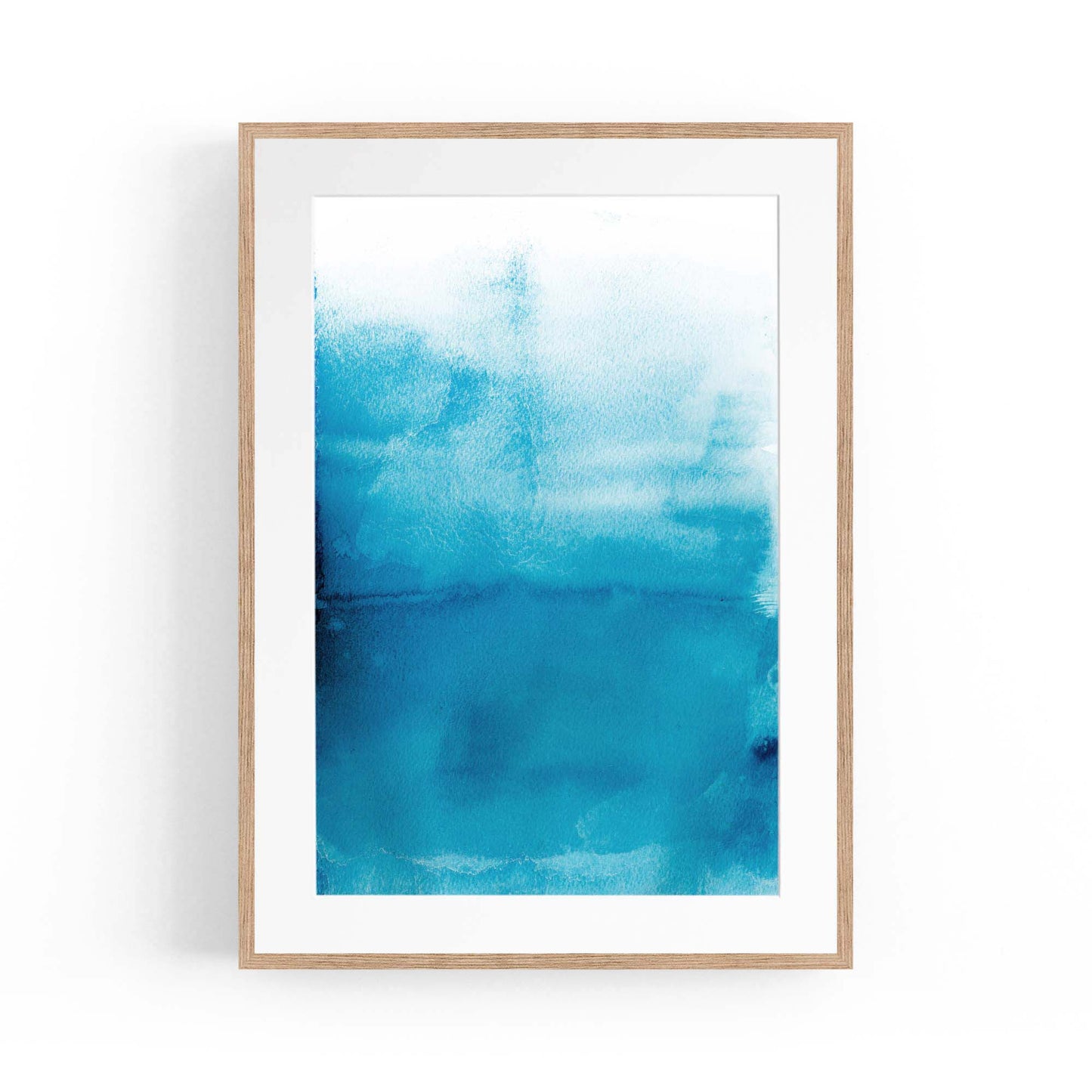 Minimal Blue Painting Abstract Modern Wall Art #16 - The Affordable Art Company