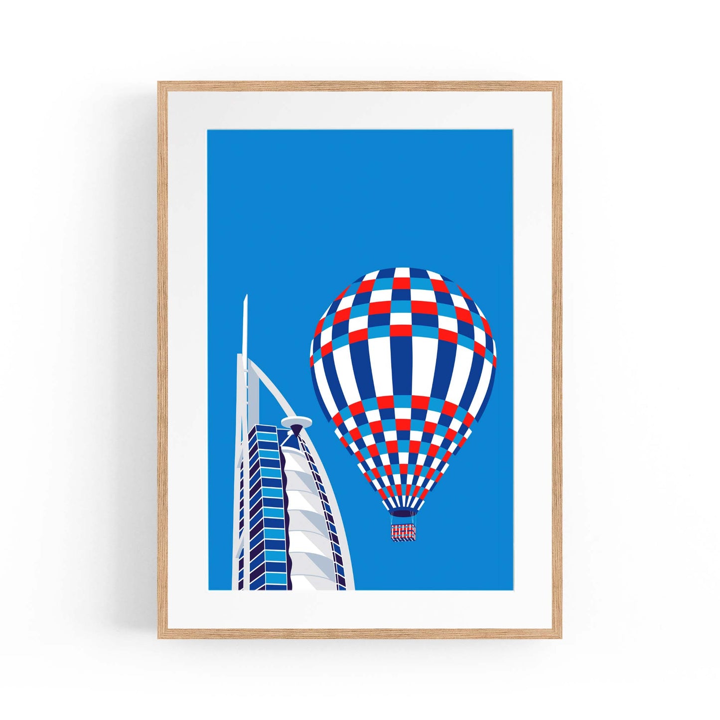 Retro Dubai UAE World Travel Vintage Wall Art #2 - The Affordable Art Company