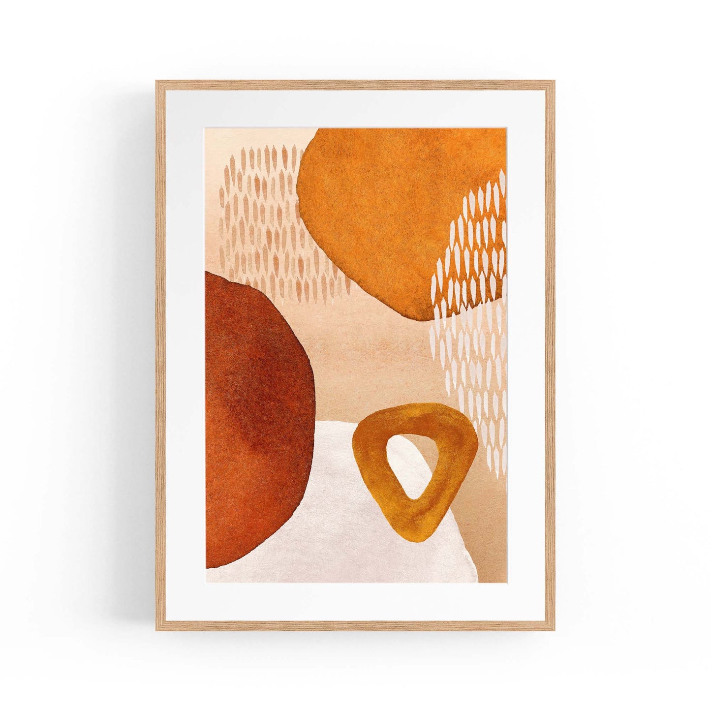 Abstract Modern Watercolour Shapes Painting Wall Art #5 - The Affordable Art Company