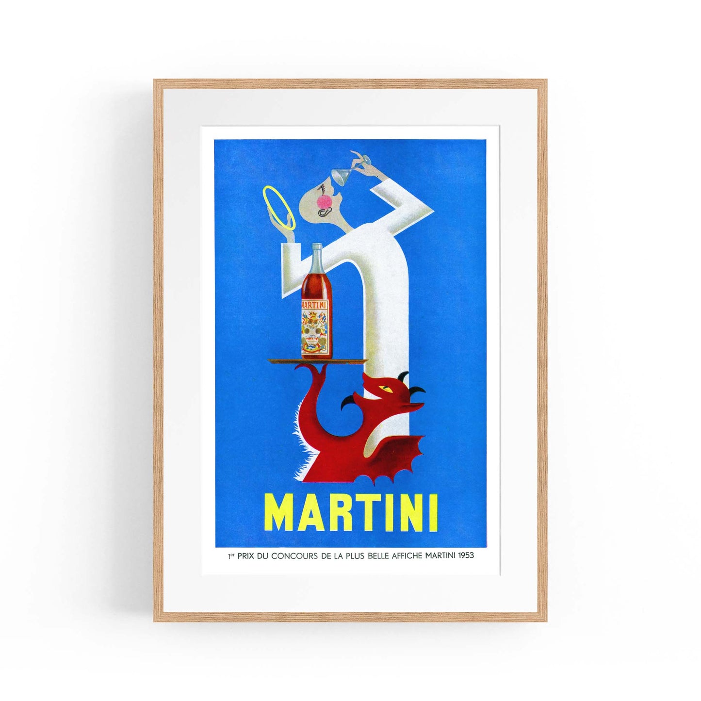 Martini "Red Devil & Angel" Vintage Drinks Advert Wall Art - The Affordable Art Company