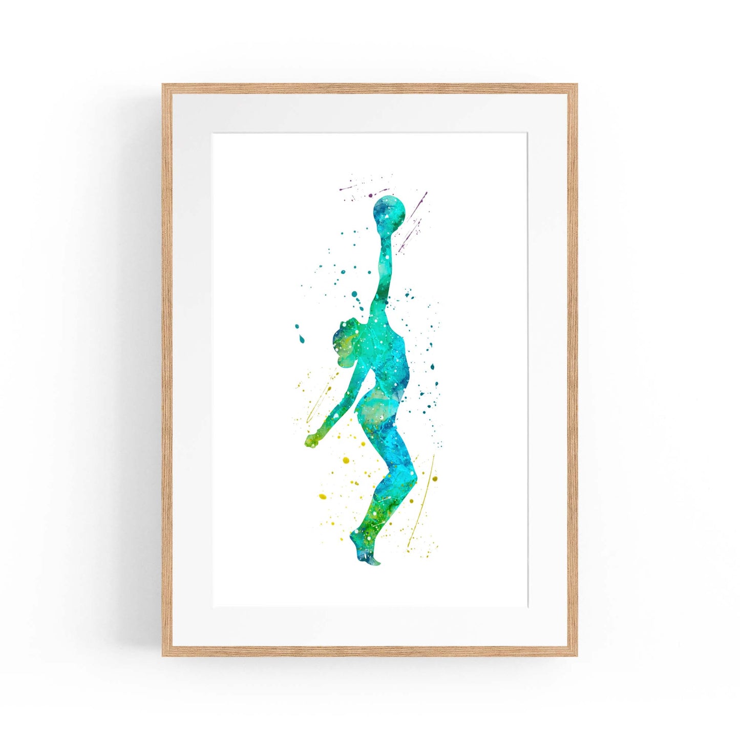 Gymnast Dance Girls Bedroom Gymnastics Wall Art #1 - The Affordable Art Company