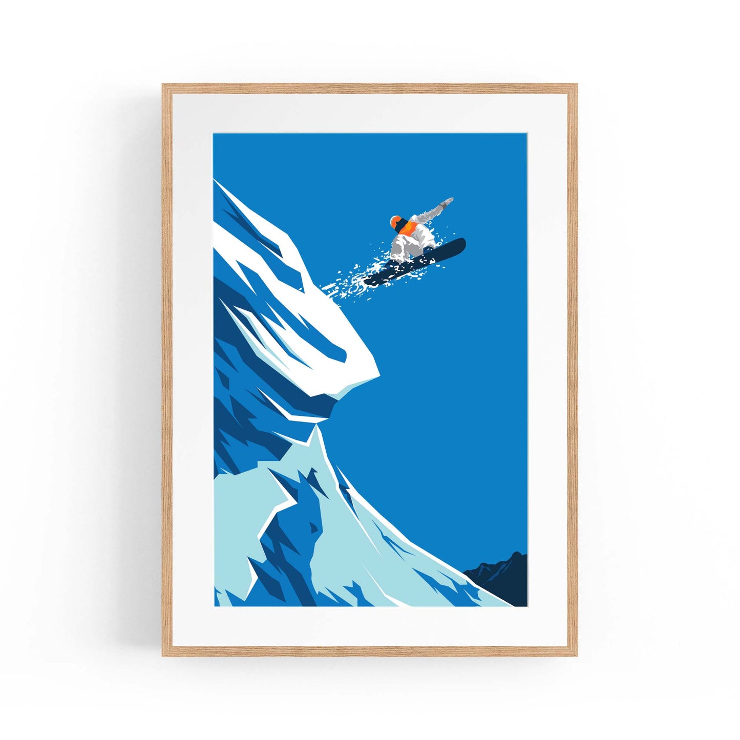Retro Snowboard Vintage Winter Cabin Wall Art #1 - The Affordable Art Company