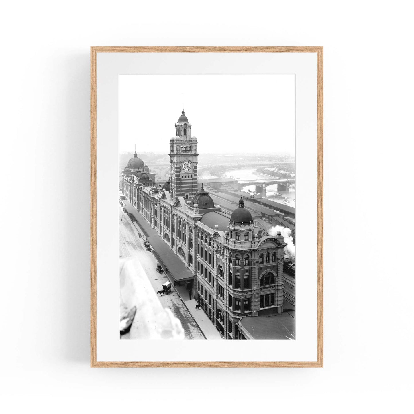 Flinders St Station Melbourne Vintage Photograph Art #1 - The Affordable Art Company