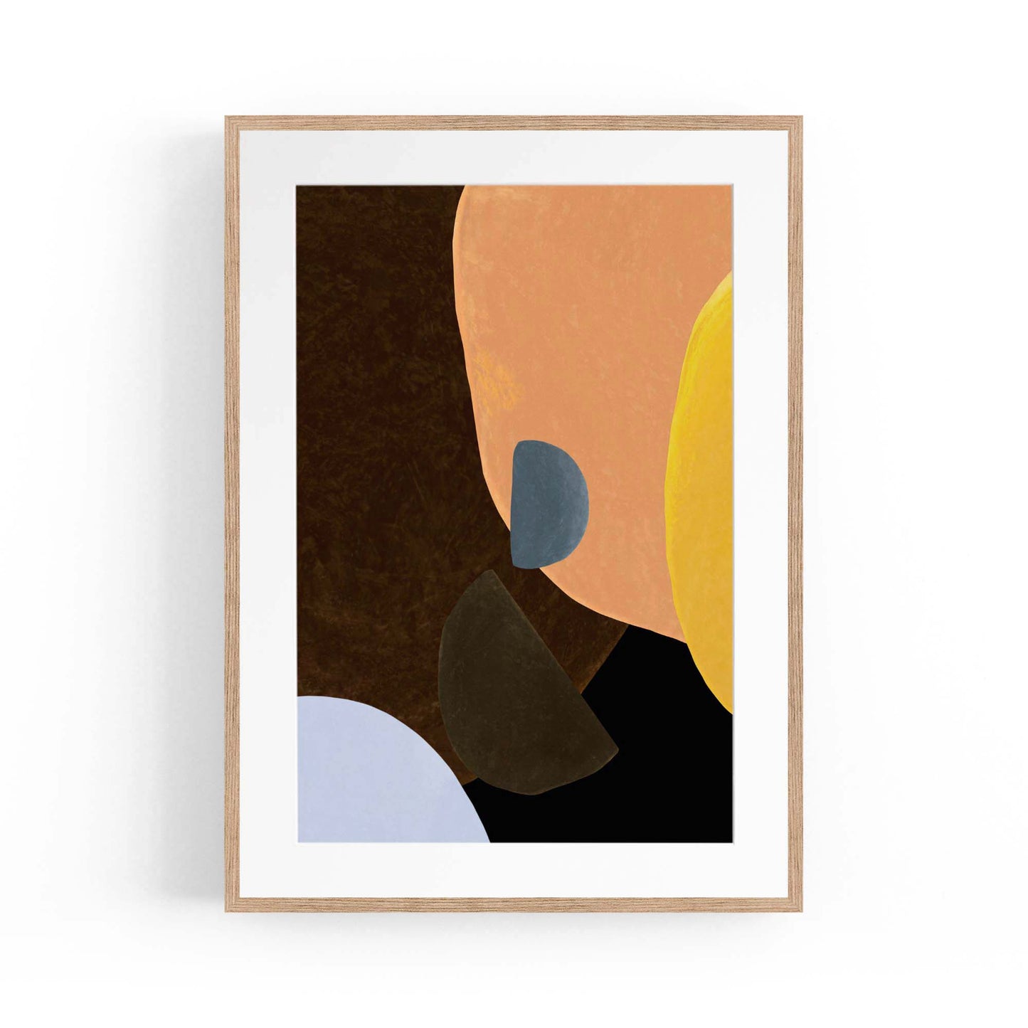 Dark Minimal Abstract Modern Painting Wall Art #3 - The Affordable Art Company