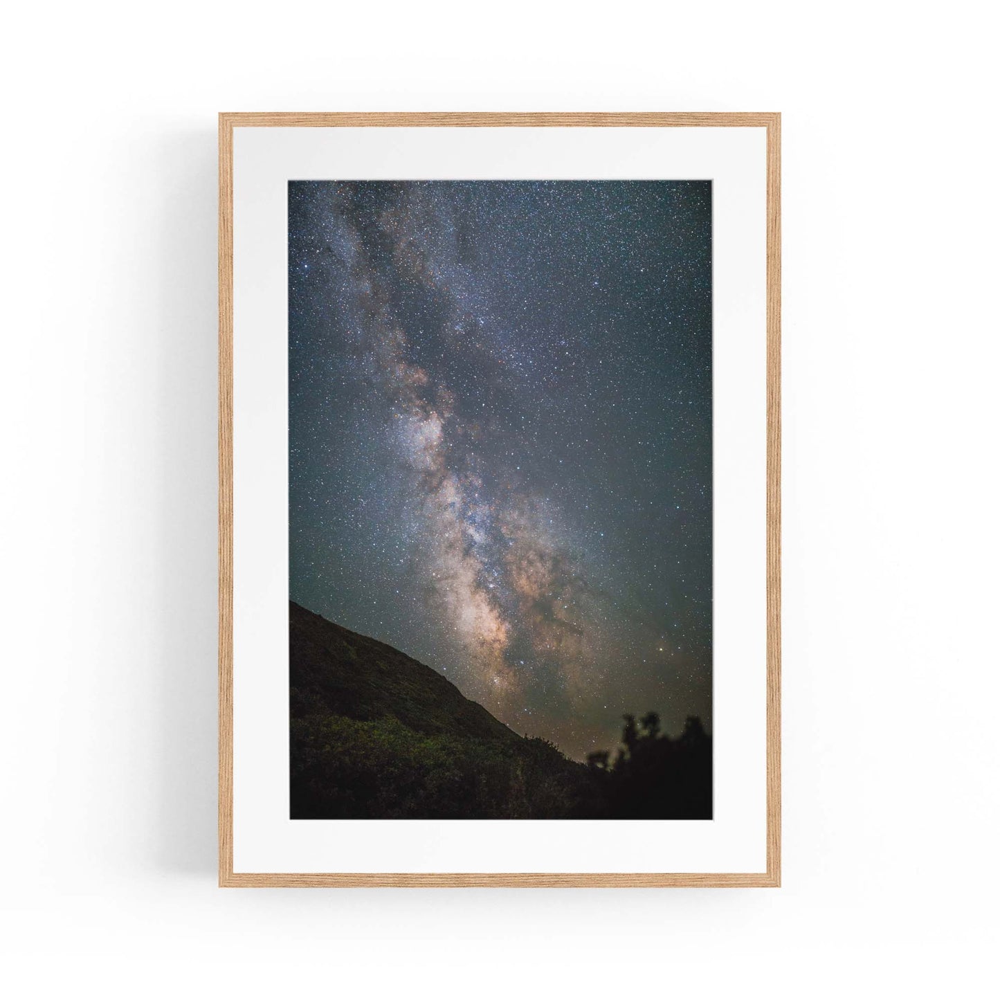 Milky Way Night Sky Photograph Bedroom Wall Art - The Affordable Art Company