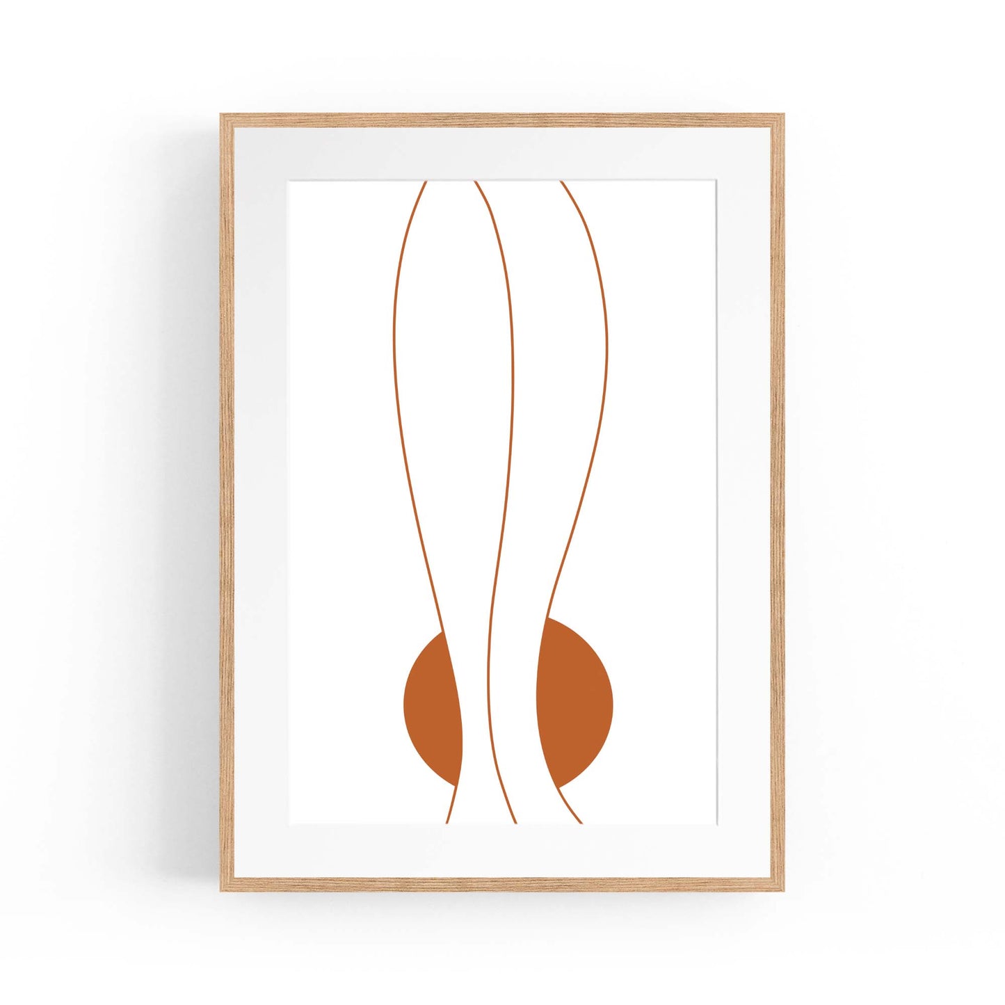Minimal Waves Line Abstract Wall Art #7 - The Affordable Art Company