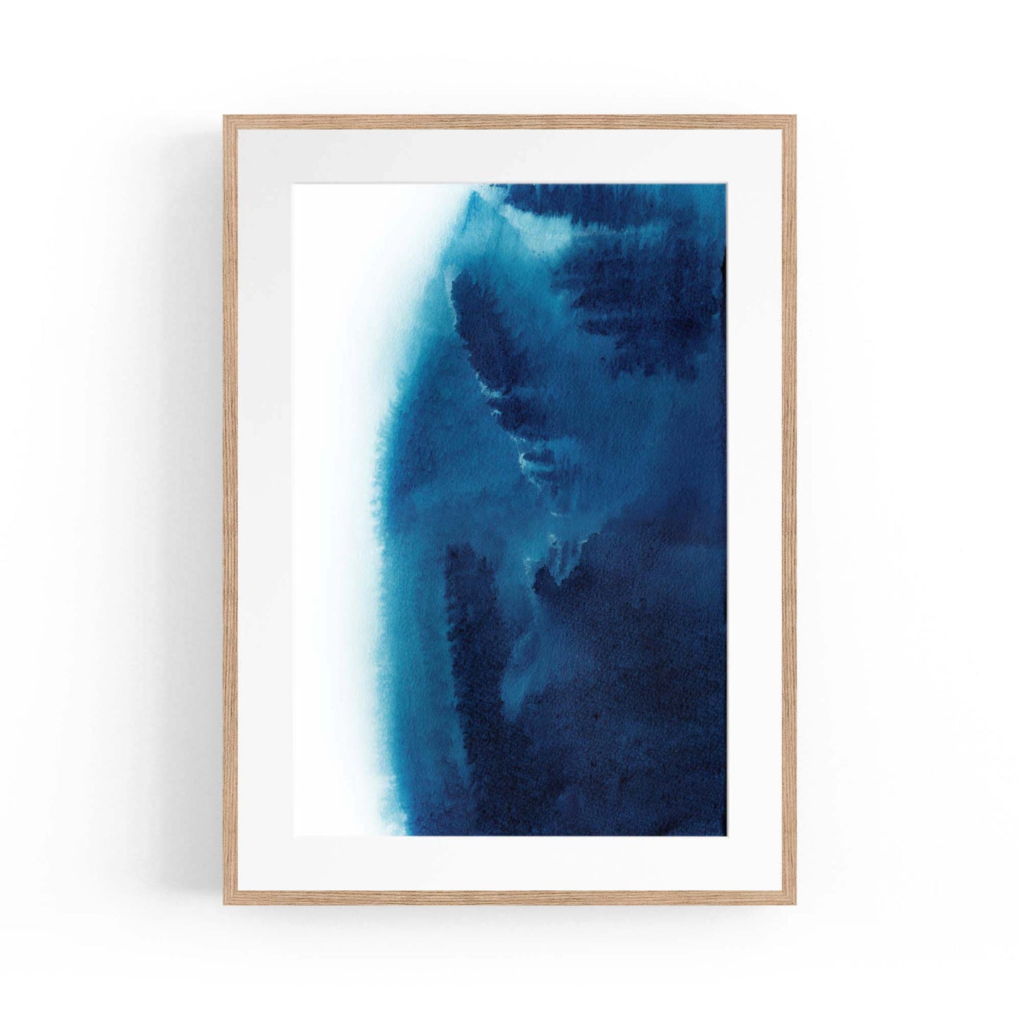 Minimal Blue Painting Abstract Modern Wall Art #10 - The Affordable Art Company