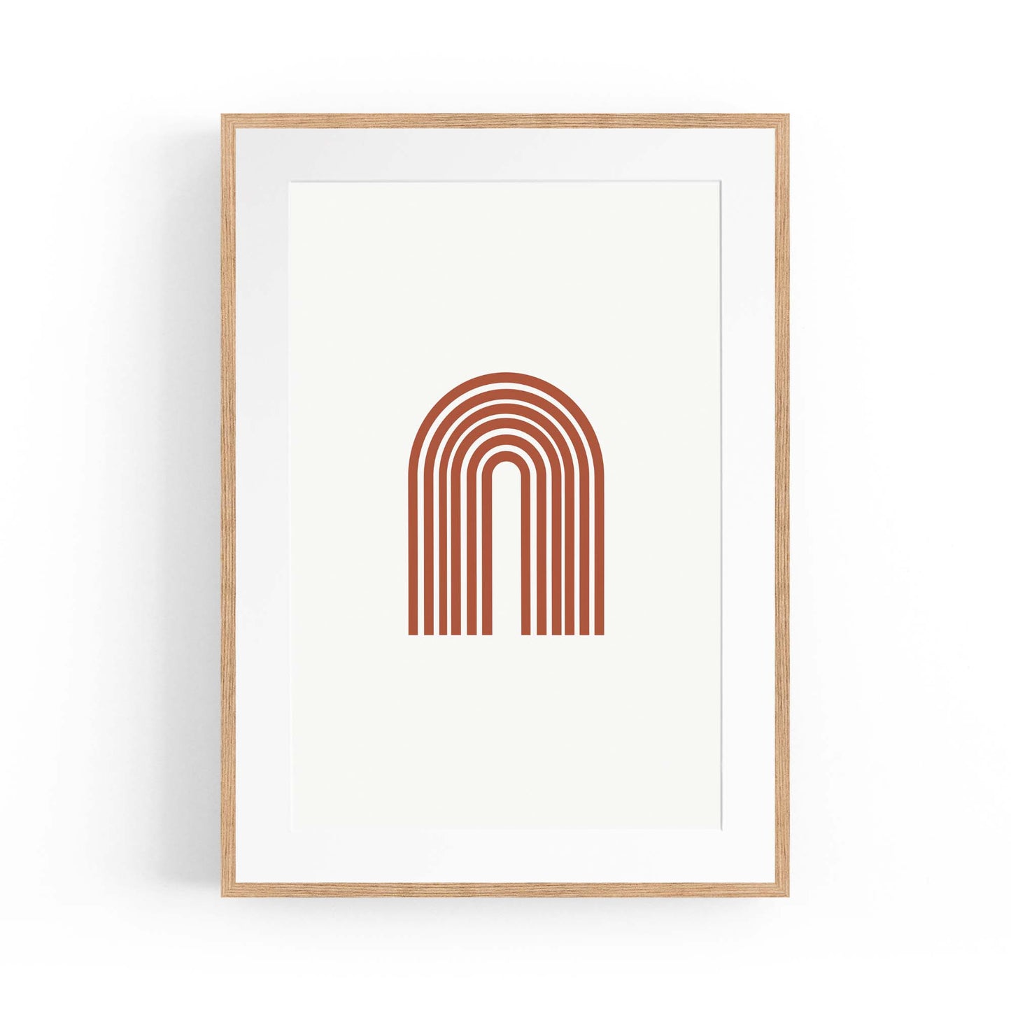 Minimal Pastel Abstract Retro Shapes Wall Art #4 - The Affordable Art Company