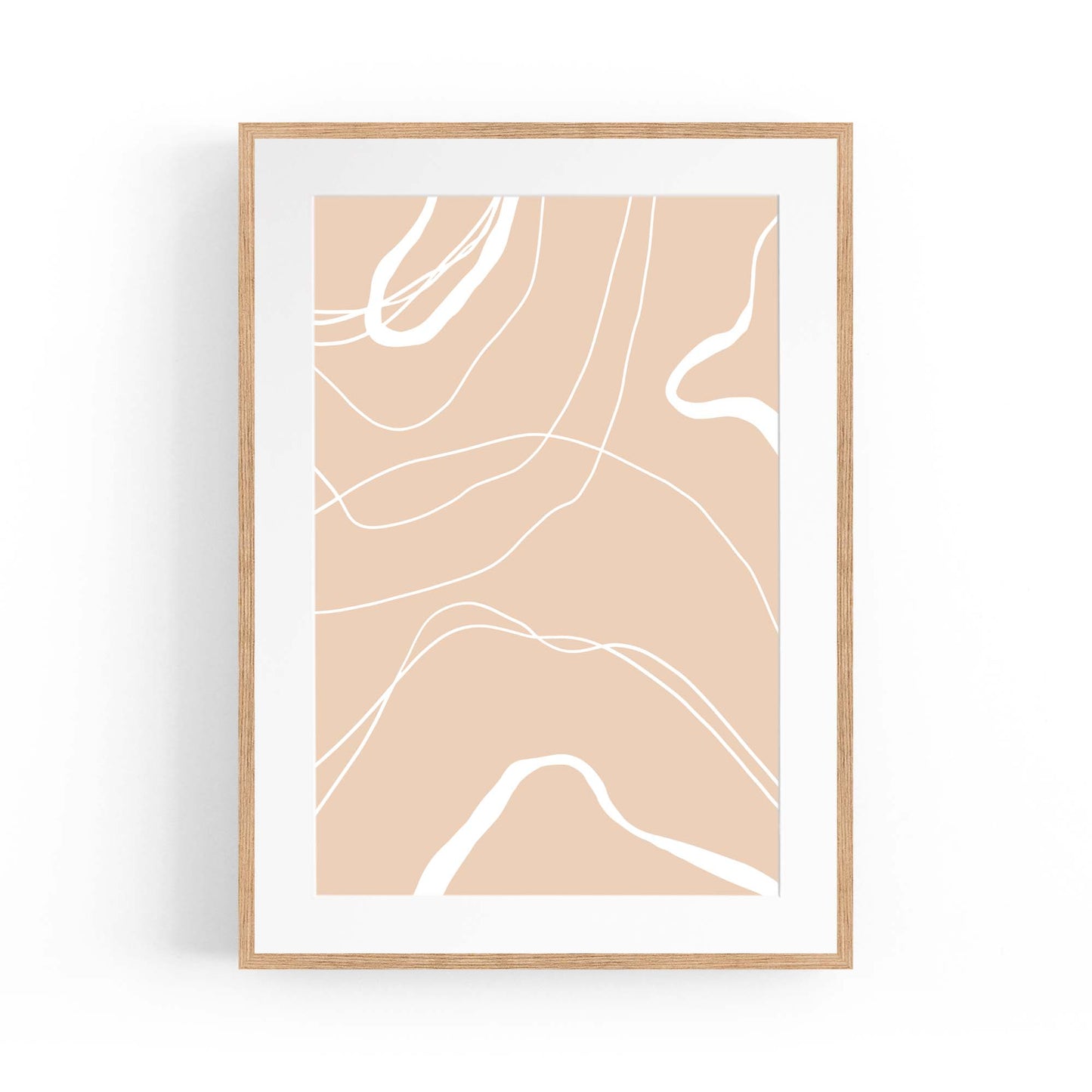 Minimal Pastel Abstract Retro Shapes Wall Art #7 - The Affordable Art Company