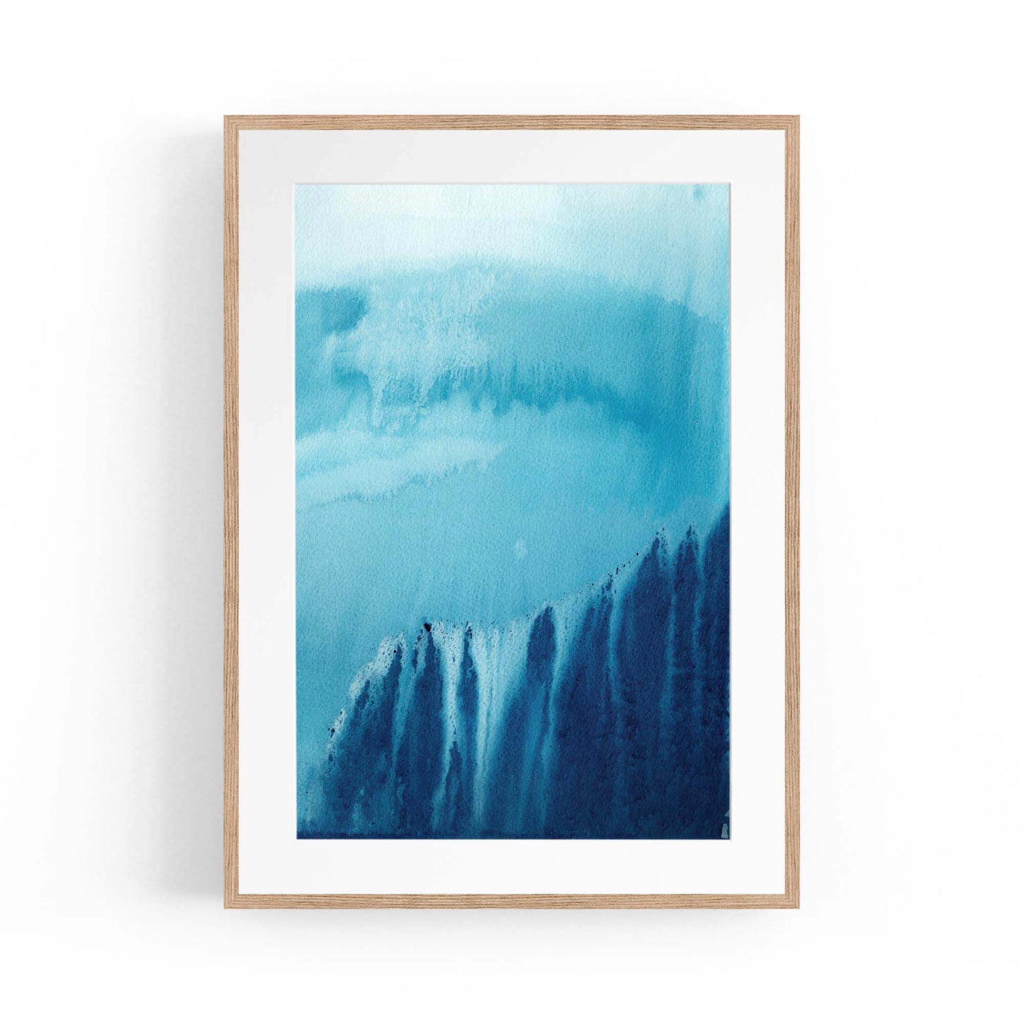 Minimal Blue Painting Abstract Modern Wall Art #13 - The Affordable Art Company