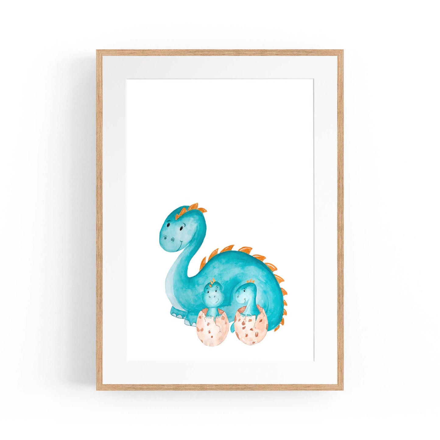 Cute Cartoon Dinosaur Boys Bedroom Wall Art #1 - The Affordable Art Company