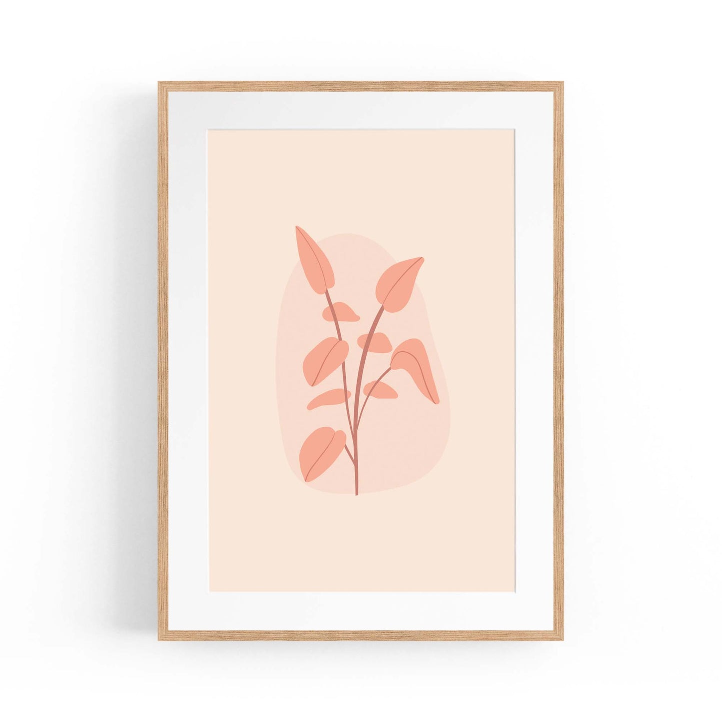 Minimal Plant Abstract Retro Kitchen Wall Art #5 - The Affordable Art Company