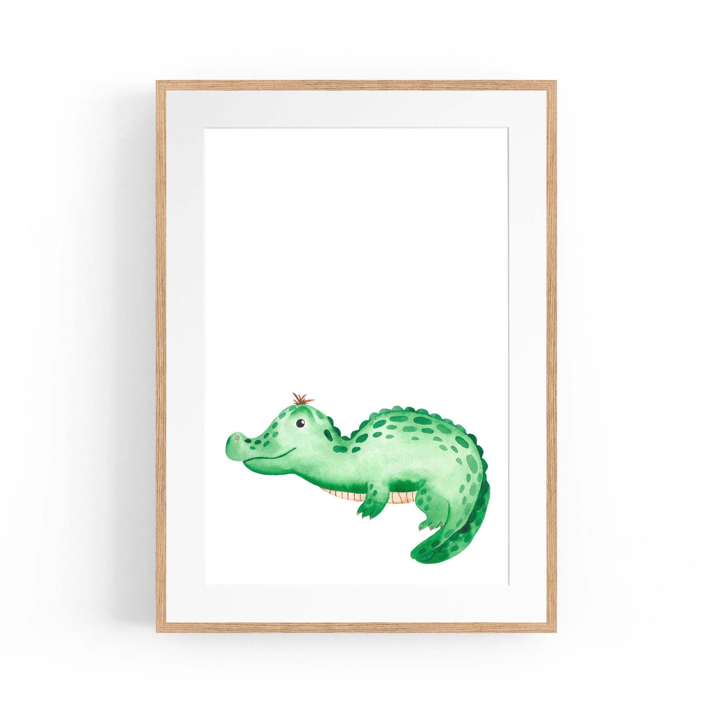 Cute Cartoon Crocodile Boys Bedroom Wall Art - The Affordable Art Company