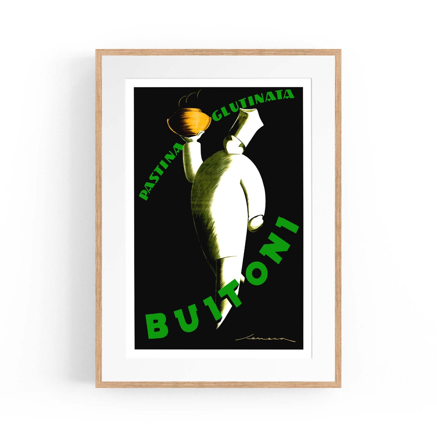 Buitoni Pasta Vintage Food Advert Wall Art - The Affordable Art Company