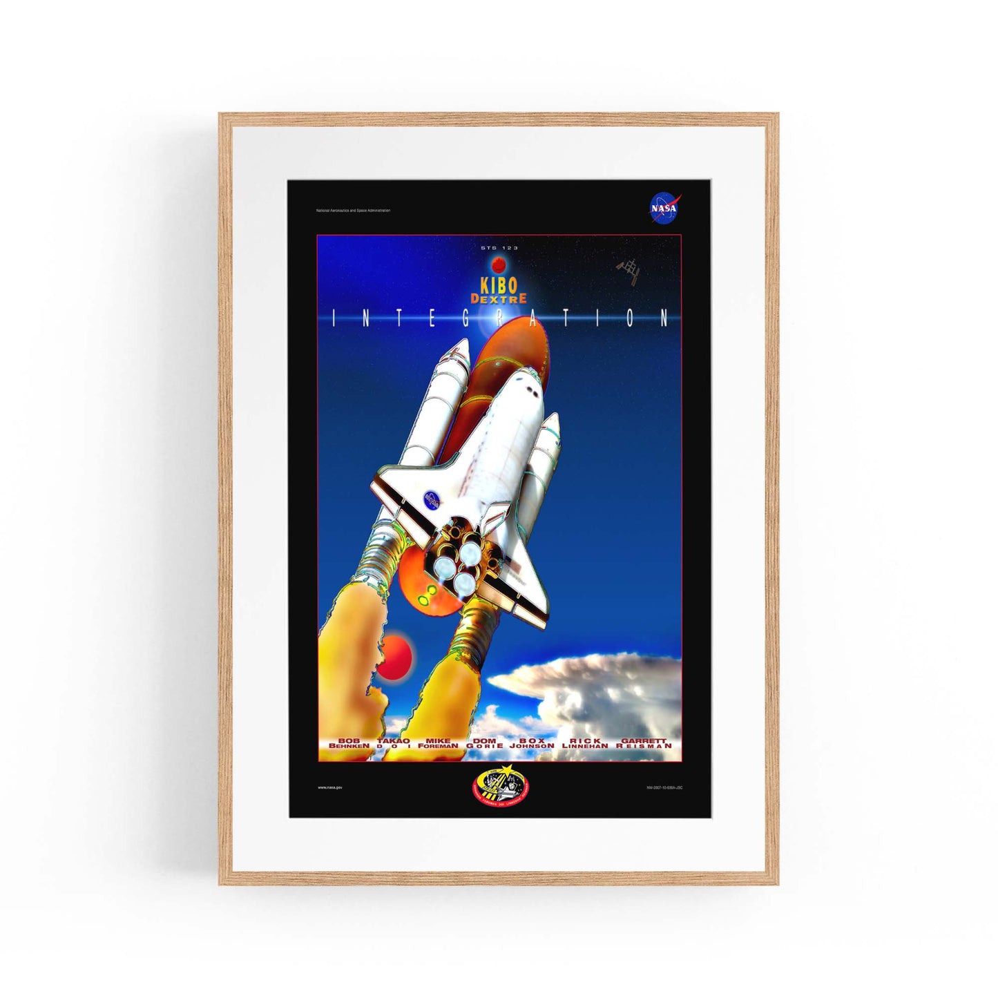 Retro Space Shuttle NASA Space Science Wall Art - The Affordable Art Company