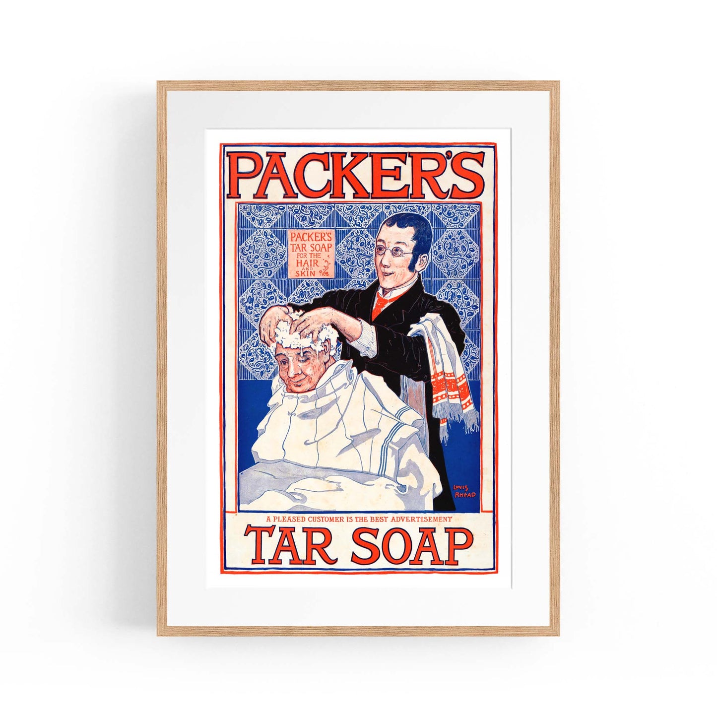 Packers Tar Soap Laundry Vintage Advert Wall Art - The Affordable Art Company