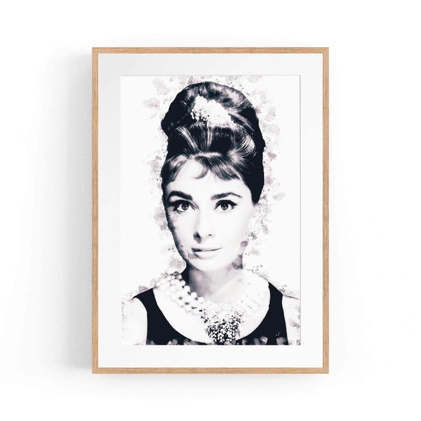 Audrey Hepburn Fashion Minimal Bedroom Wall Art #7 - The Affordable Art Company