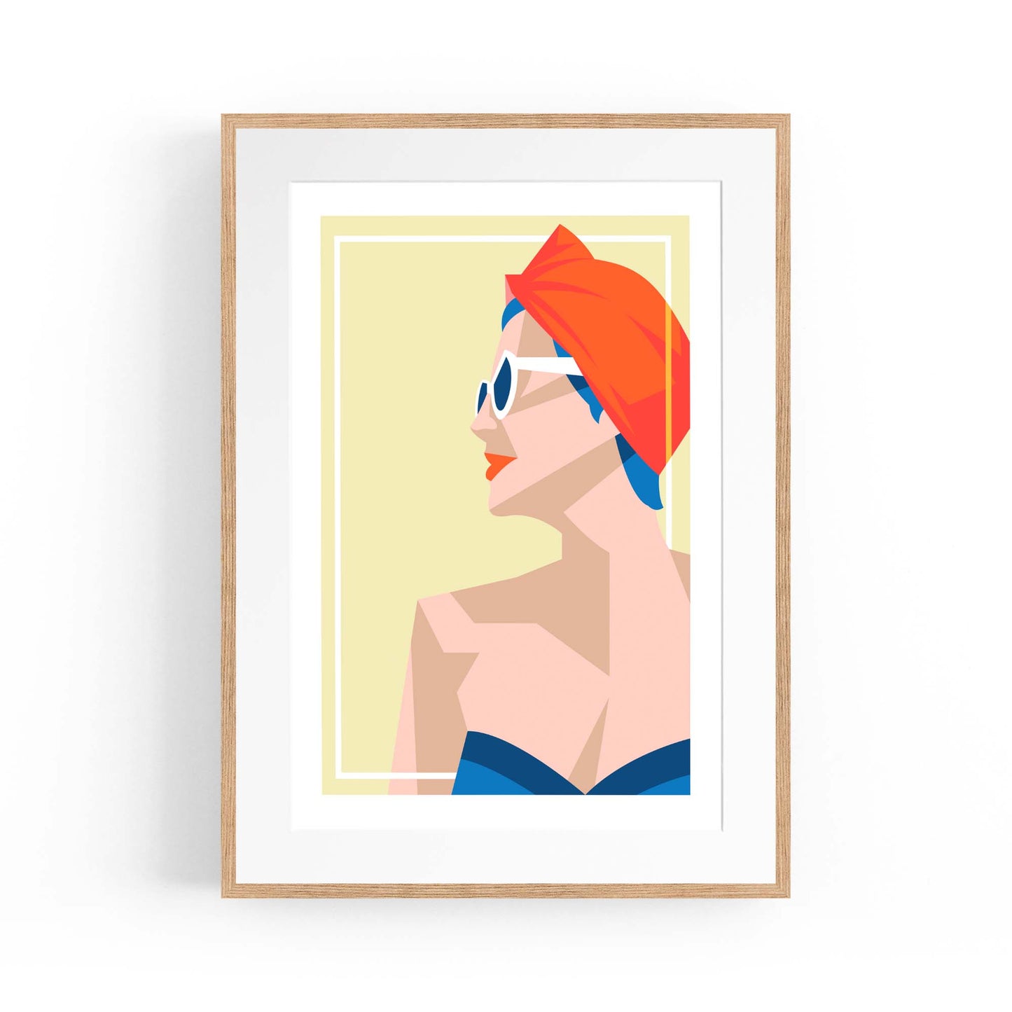 Retro Summer Beach Coastal Fashion Wall Art #2 - The Affordable Art Company