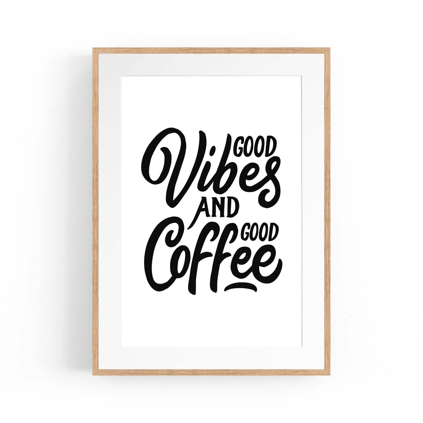 Coffee Quote Minimal Kitchen Cafe Style Wall Art #10 - The Affordable Art Company