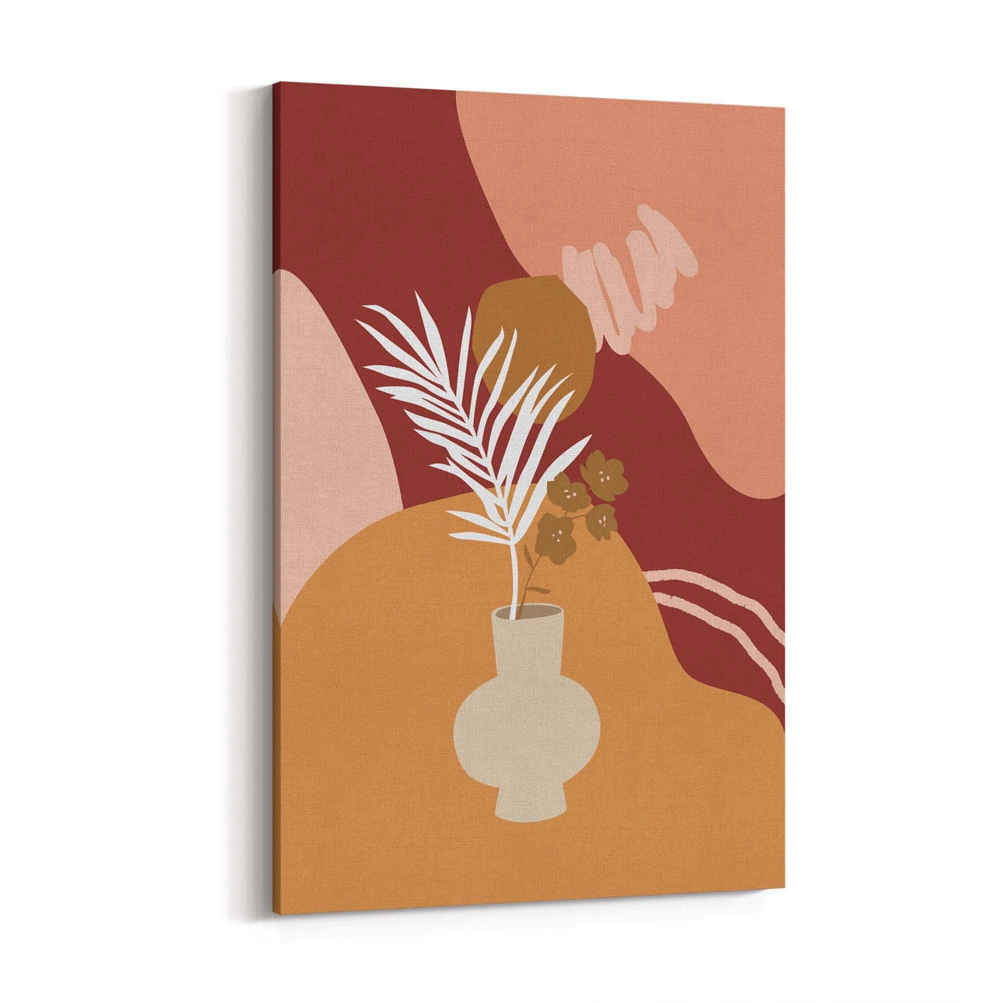 Abstract House Plant Minimal Living Room Wall Art #38 - The Affordable Art Company