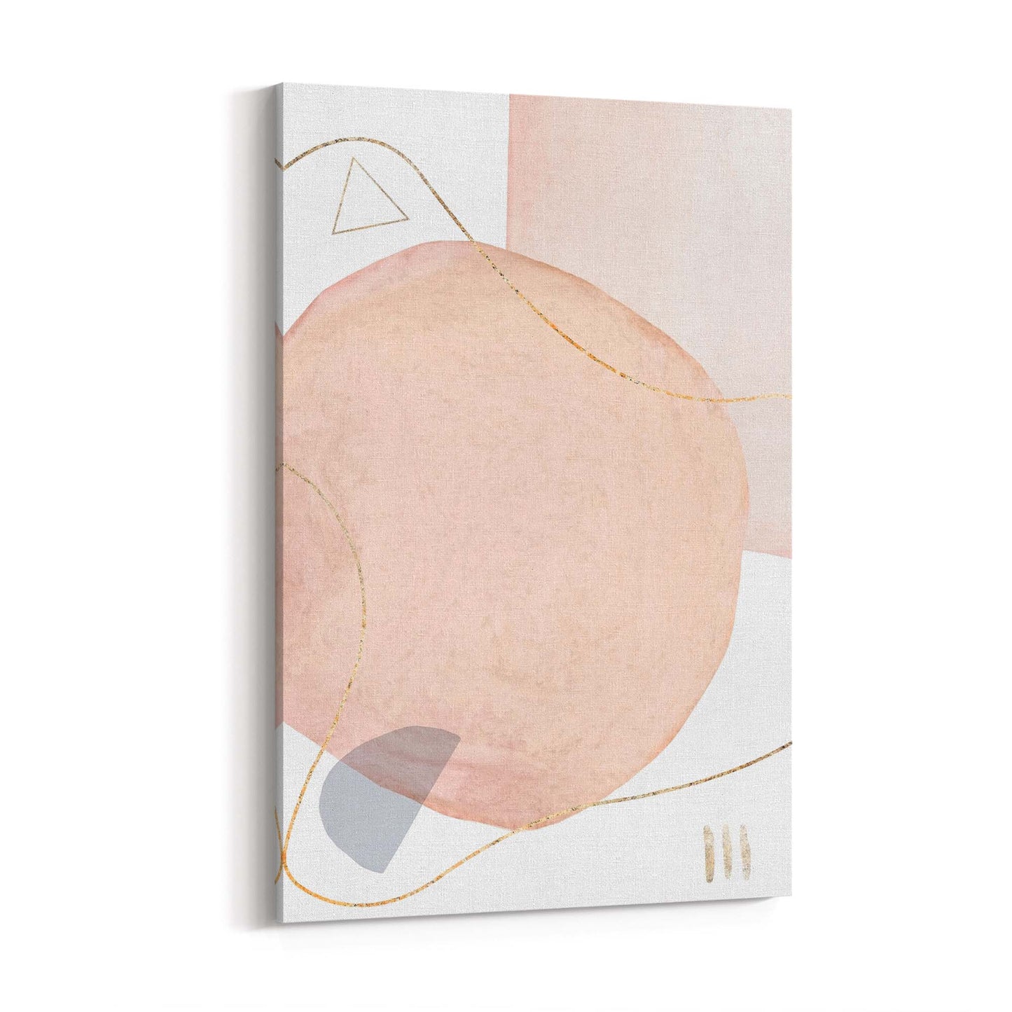 Minimal Pastel Abstract Retro Painting Wall Art #1 - The Affordable Art Company