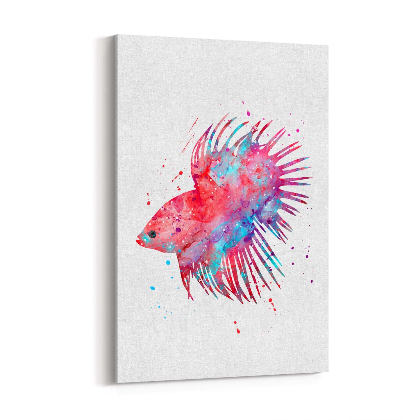 Cute Clown Fish Painting Nursery Sealife Wall Art - The Affordable Art Company