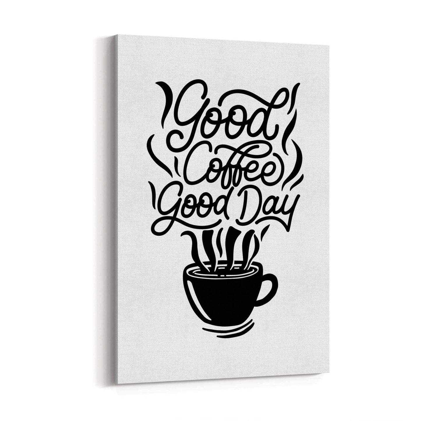 Coffee Quote Minimal Kitchen Cafe Style Wall Art #8 - The Affordable Art Company