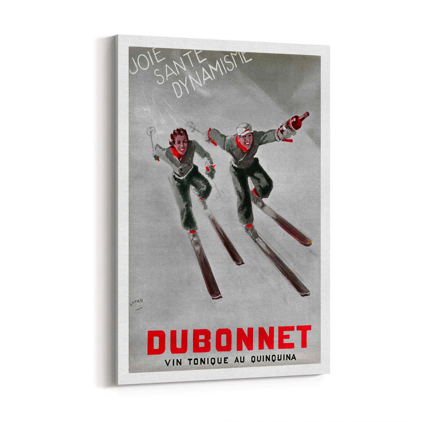 Dubonnet Aperitif Vintage Ski Advert Wall Art - The Affordable Art Company