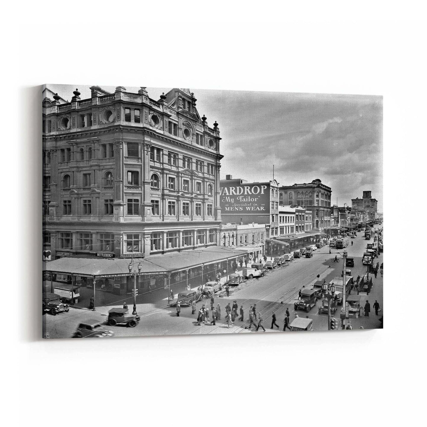 Elizabeth St, Melbourne Vintage Photograph Wall Art #1 - The Affordable Art Company