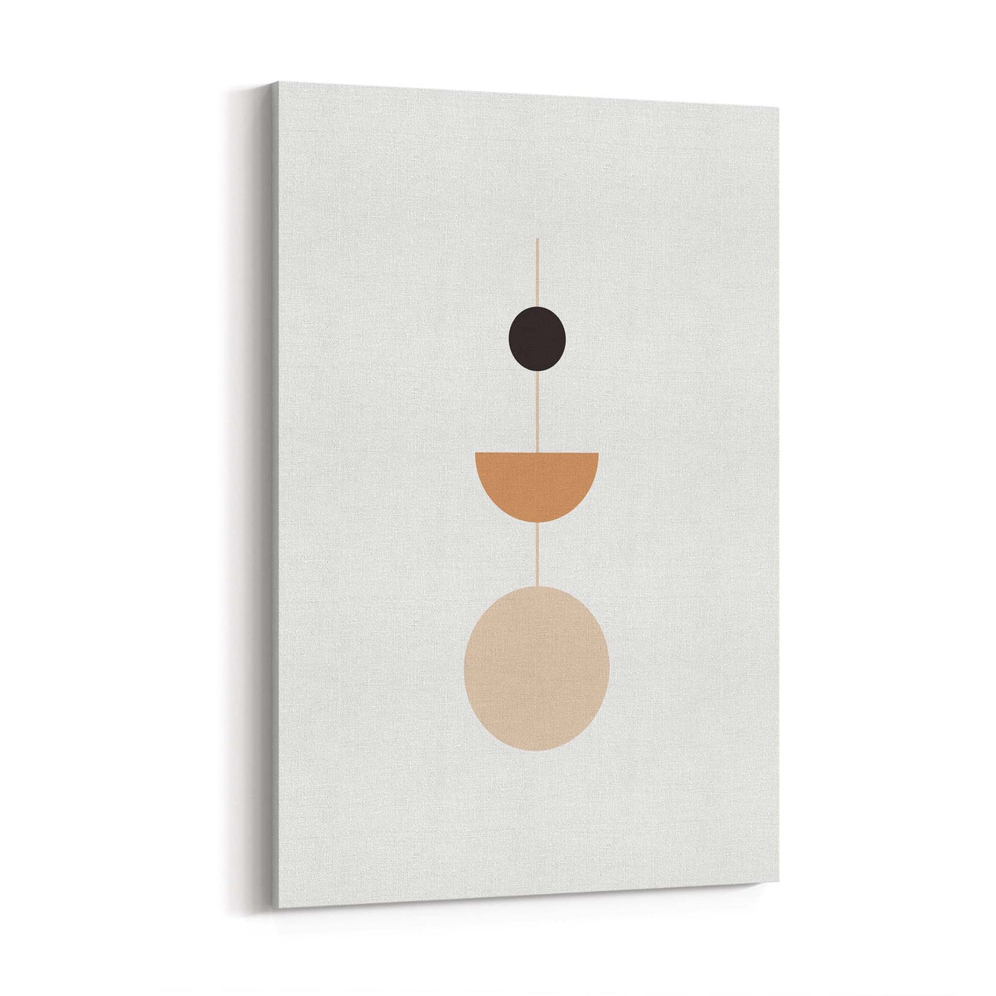 Minimal Pastel Abstract Retro Shapes Wall Art #3 - The Affordable Art Company