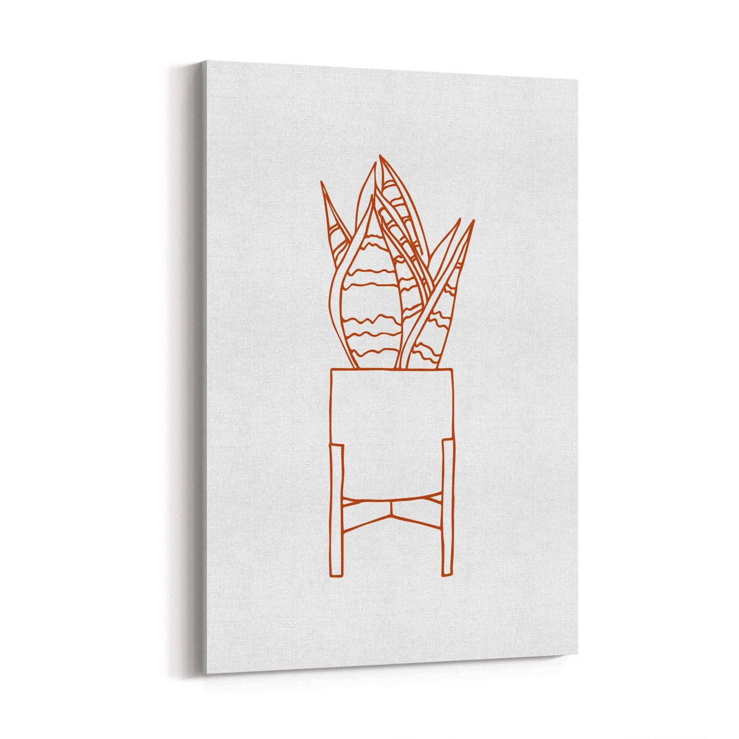 Abstract House Plant Minimal Living Room Wall Art #29 - The Affordable Art Company