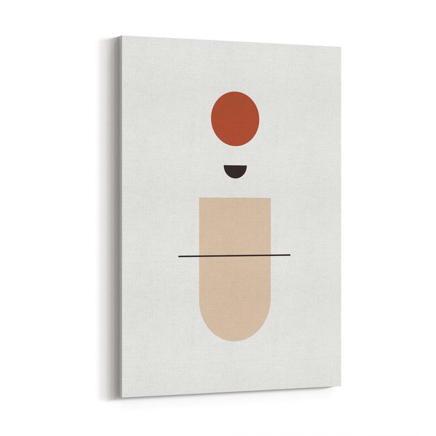 Minimal Pastel Abstract Retro Shapes Wall Art #1 - The Affordable Art Company