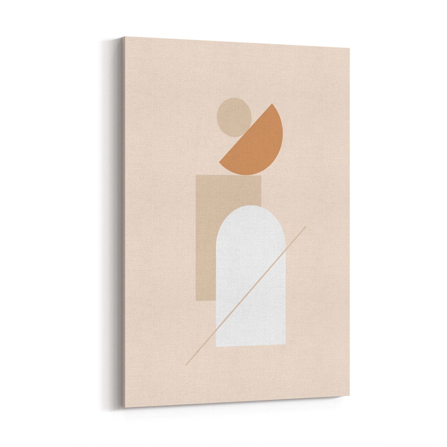 Minimal Pastel Abstract Retro Shapes Wall Art #5 - The Affordable Art Company