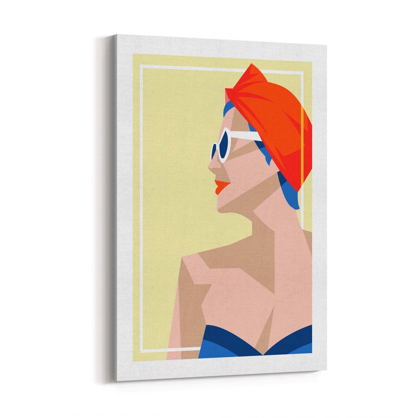 Retro Summer Beach Coastal Fashion Wall Art #2 - The Affordable Art Company